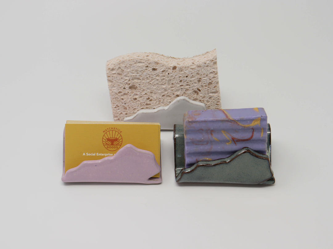 Card Holder | Sponge Holder - Classic White