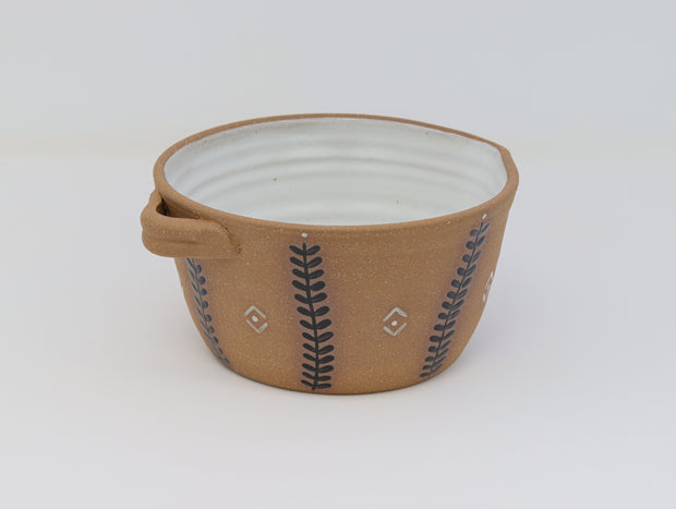 Mixing Bowl - Soil & Stem - Black and White