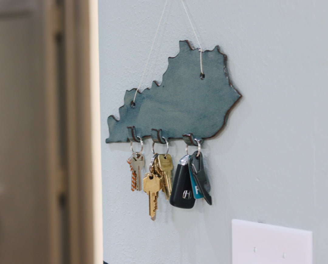 KY Themed Key Holder Speckled Blue