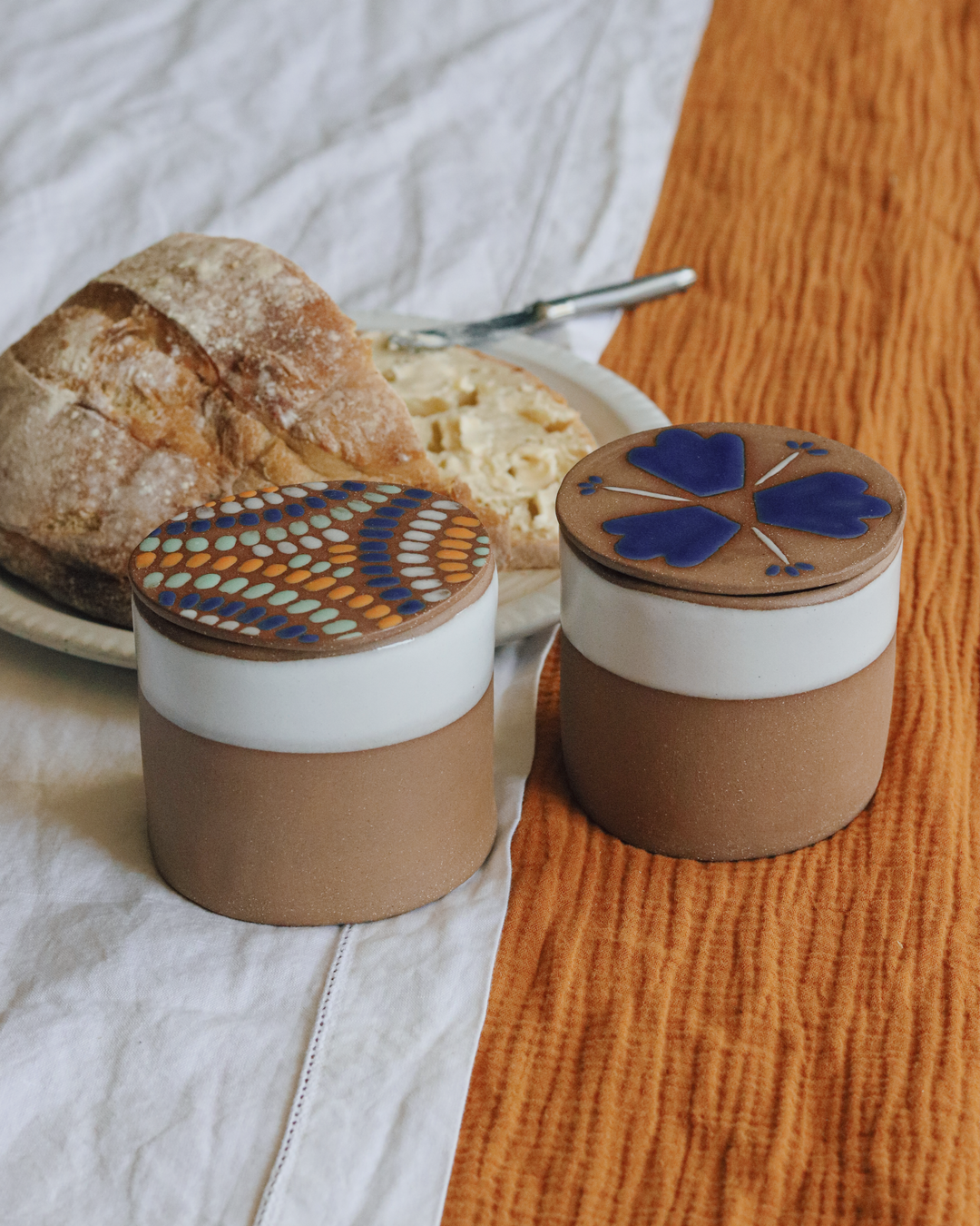 Butter Dish - Funky Cobalt