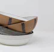 Serving Bowl - Soil & Stem - Black and White