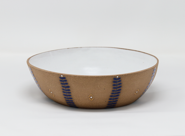 Serving Bowl - Soil & Stem - Blue and Orange