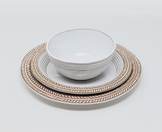 Dinnerware Set - Soil and Stem - White