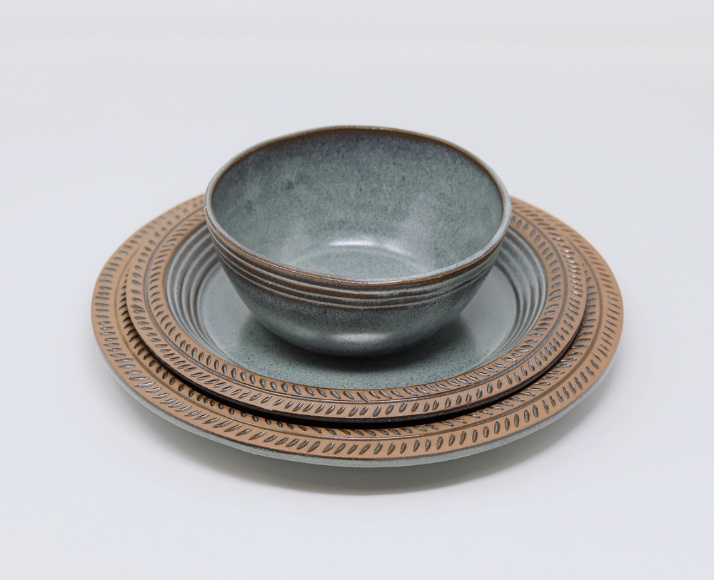 Dinnerware Set - Soil and Stem - Blue