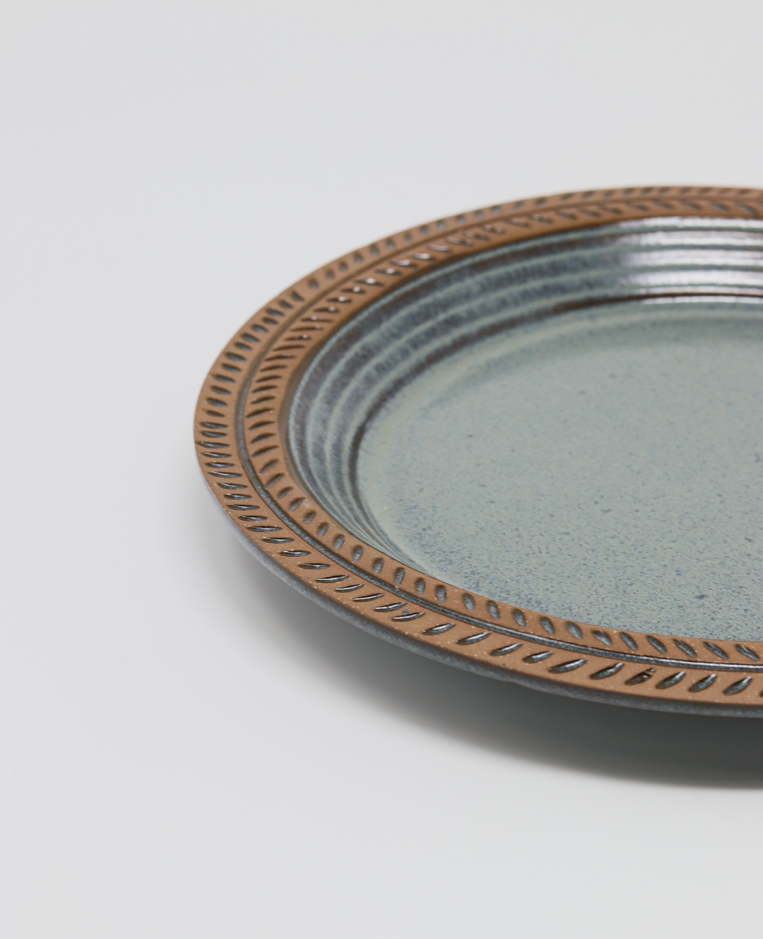 Small Dinner Plate - Soil & Stem - Blue