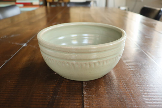 Wheel Thrown Dinner Bowl - Seafoam Green