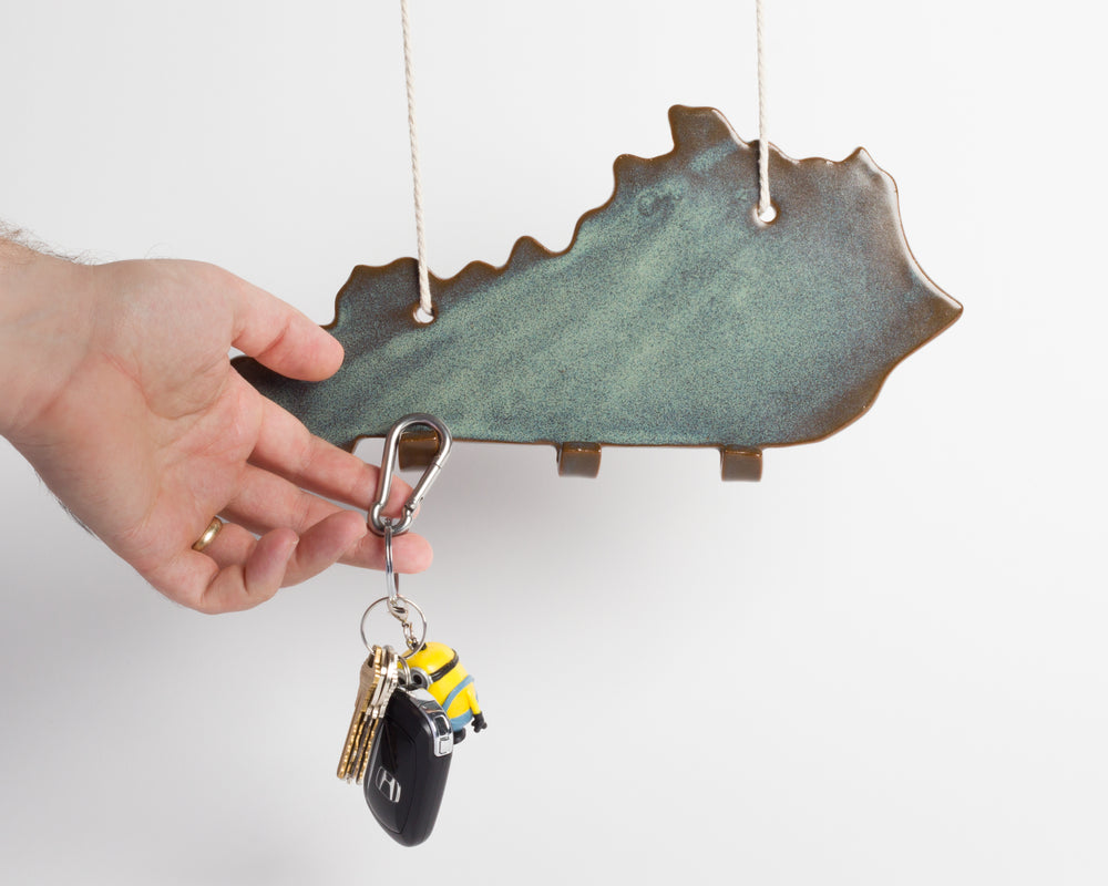 KY-Shaped Key Holder - Classic Blue