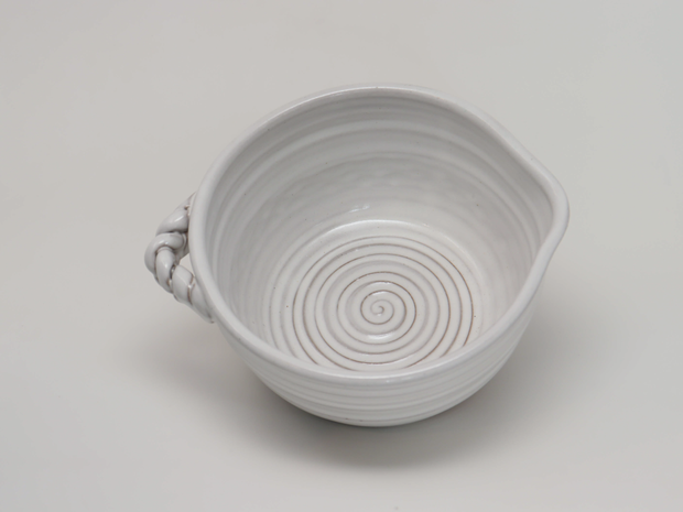 Ceramic Mixing Bowl - Folk White