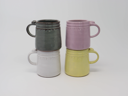 Wheel Thrown Mug - Seafoam Green