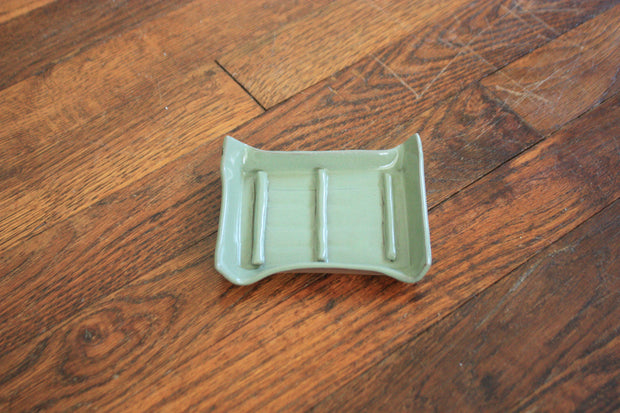 Ceramic Soap Dish - Seafoam Green