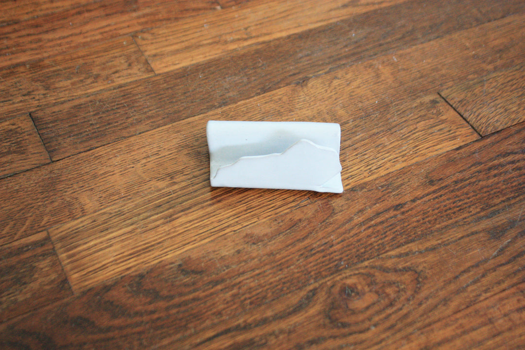 KY Ceramic Sponge Holder - White