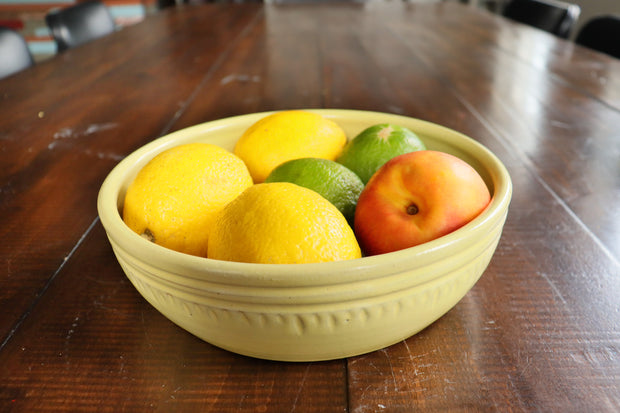 Medium Size Serving Bowl - Pastel Yellow
