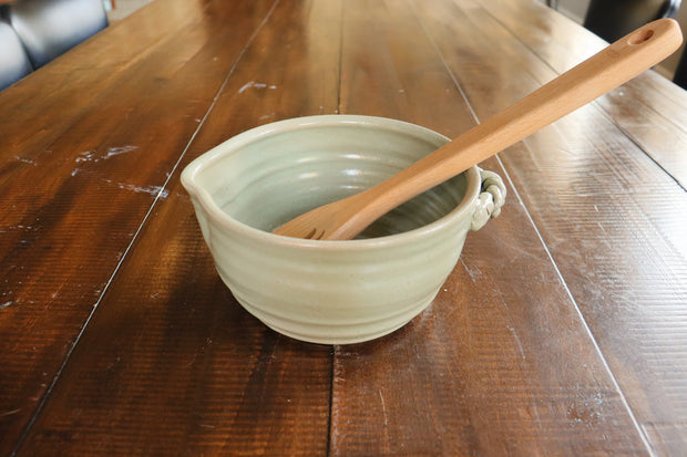 Ceramic Mixing Bowl - Seafoam Green